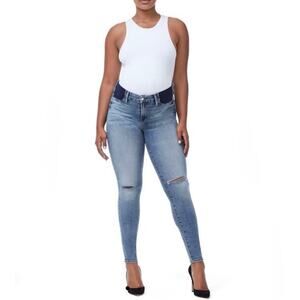 Good American 15 The Honeymoon Mid Rise Straight Maternity Jeans